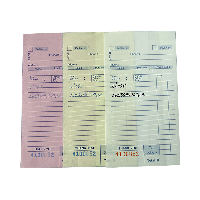 3ply carbonless copy paper bill book printing custom book printing