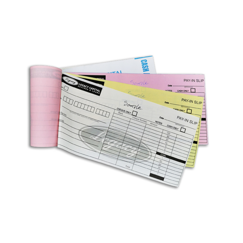 Carbonless Paper Bill Cash Receipt Book Printing custom book printing