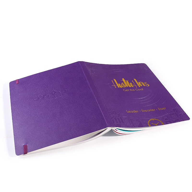 Customized cheap soft leather notebook printing custom book printing