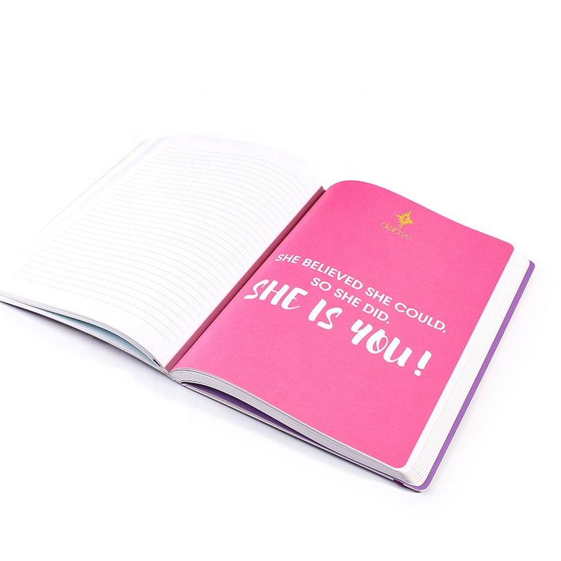 Customized cheap soft leather notebook printing custom book printing