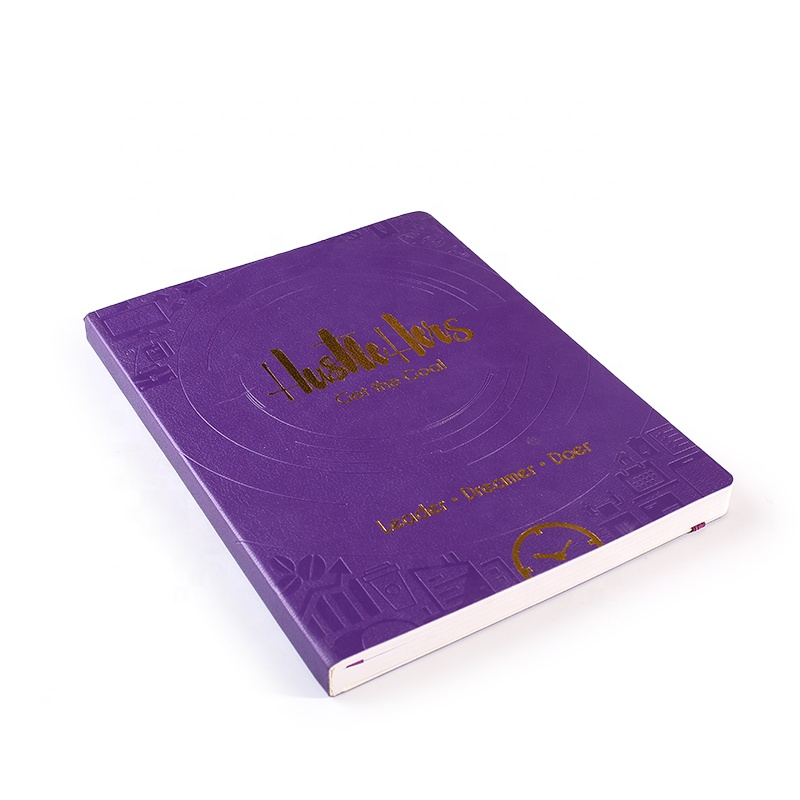 Customized cheap soft leather notebook printing custom book printing