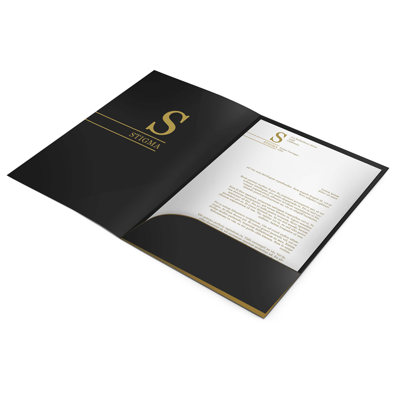Custom Side Pocket Promotional Booklet Printing custom book printing