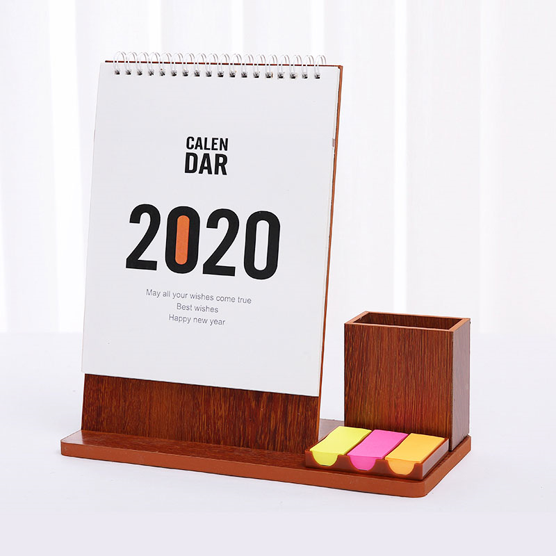 Custom Desk Calendar Printing with Pen Holder Base custom book printing