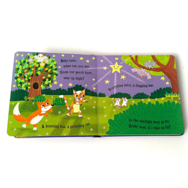 Custom bedtime story children’s book printing with colorful illustrations and hardcover binding