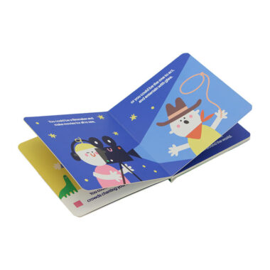 Custom bedtime story children’s book printing with colorful illustrations and hardcover binding