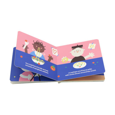 Custom bedtime story children’s book printing with colorful illustrations and hardcover binding