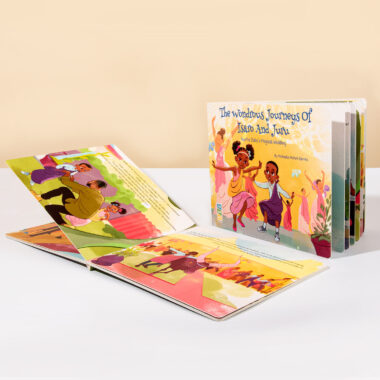 Custom double-sided children’s book printing with colorful illustrations and sturdy pages