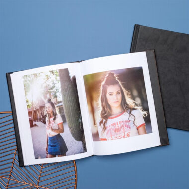 Custom family full-color hardcover photo book printing with vibrant photos