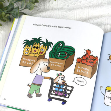 Custom full-color hardcover children’s book printing with bright illustrations and sturdy binding