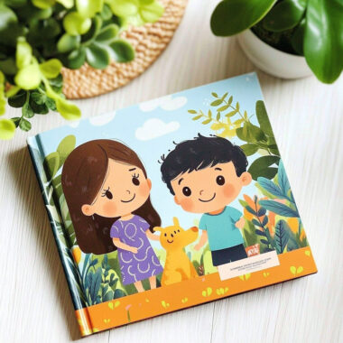 Custom hardcover children’s book printing with vibrant colors and high-quality binding