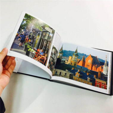 Custom high-quality photo book printing with vivid colors and hardcover binding