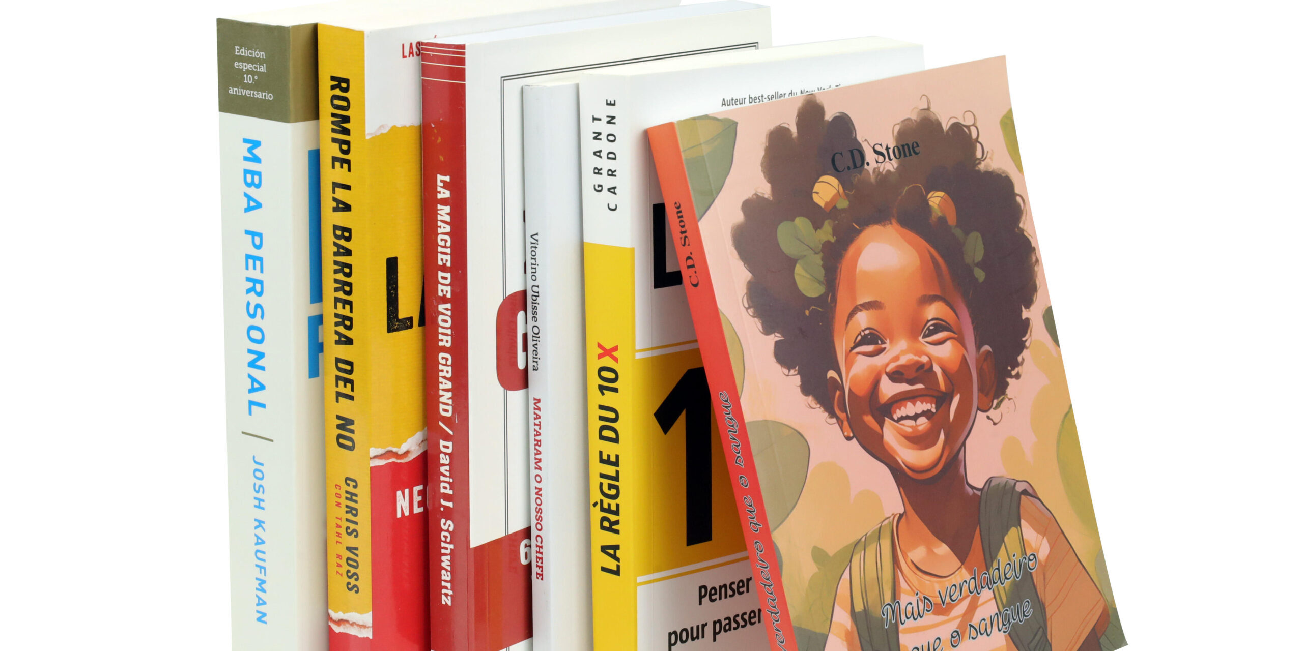 Custom multi-language softcover book printing with professional binding and vibrant colors