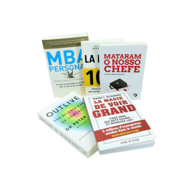 Custom multi-language softcover book printing with professional binding and vibrant colors