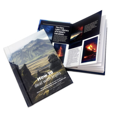 Premium custom hardcover book printing with high-quality binding