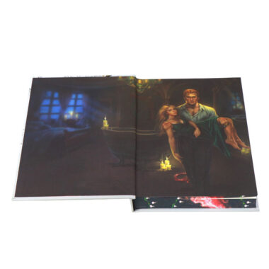 Custom novel story hardcover book printing with elegant design and vivid colors